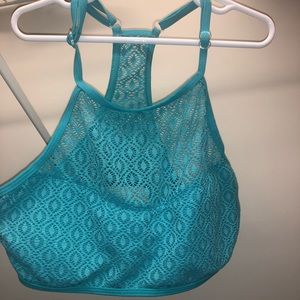 Teal bikini top